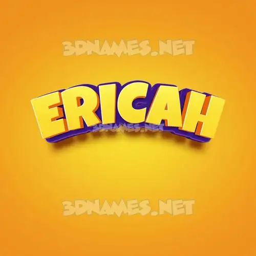 ericah in Orange Toon style - 3D name wallpaper ericah in Orange Toon style - 3D name wallpaper