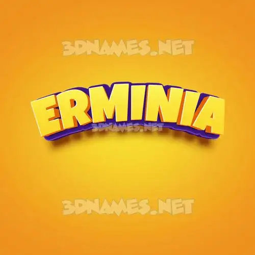 erminia in Orange Toon style - 3D name wallpaper erminia in Orange Toon style - 3D name wallpaper