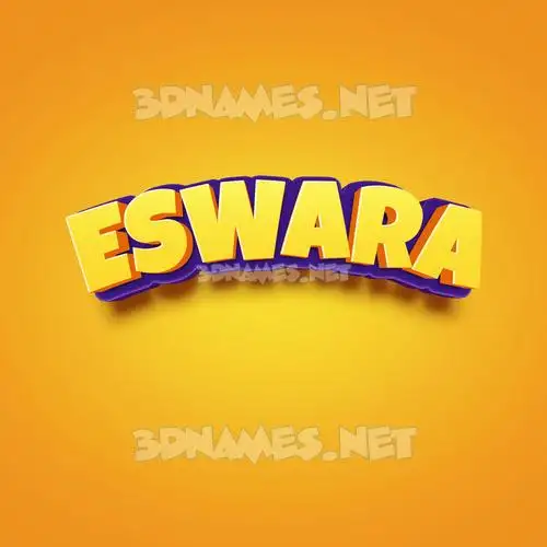eswara in Orange Toon style - 3D name wallpaper eswara in Orange Toon style - 3D name wallpaper