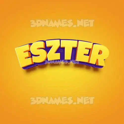 eszter in Orange Toon style - 3D name wallpaper eszter in Orange Toon style - 3D name wallpaper