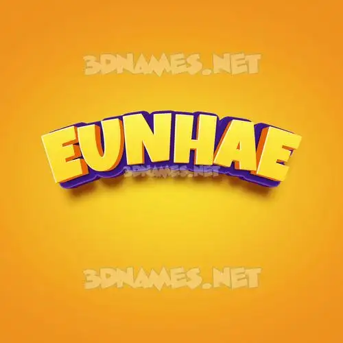 eunhae in Orange Toon style - 3D name wallpaper eunhae in Orange Toon style - 3D name wallpaper