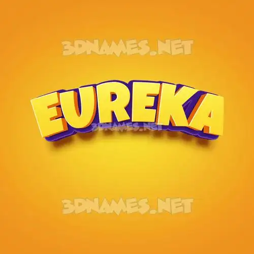 eureka in Orange Toon style - 3D name wallpaper eureka in Orange Toon style - 3D name wallpaper