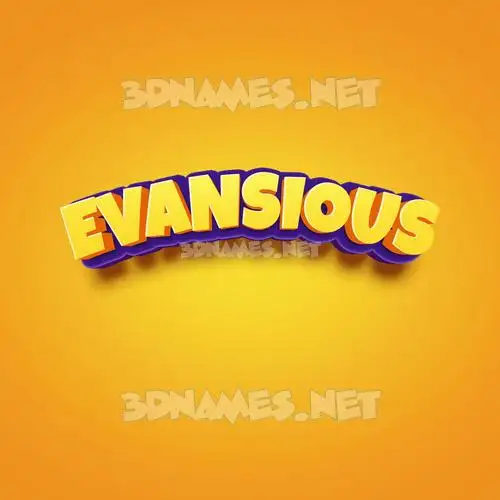 evansious in Orange Toon style - 3D name wallpaper evansious in Orange Toon style - 3D name wallpaper