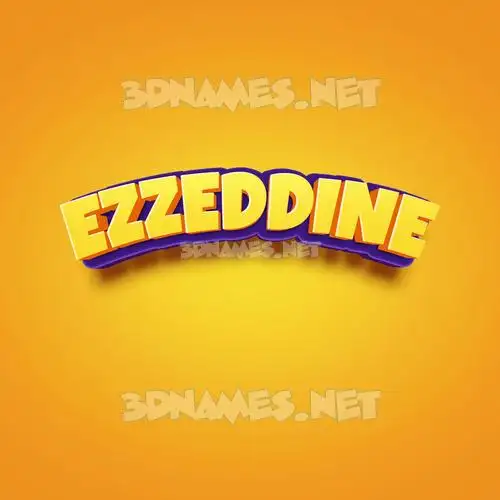 ezzeddine in Orange Toon style - 3D name wallpaper ezzeddine in Orange Toon style - 3D name wallpaper