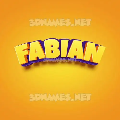 fabian in Orange Toon style - 3D name wallpaper fabian in Orange Toon style - 3D name wallpaper