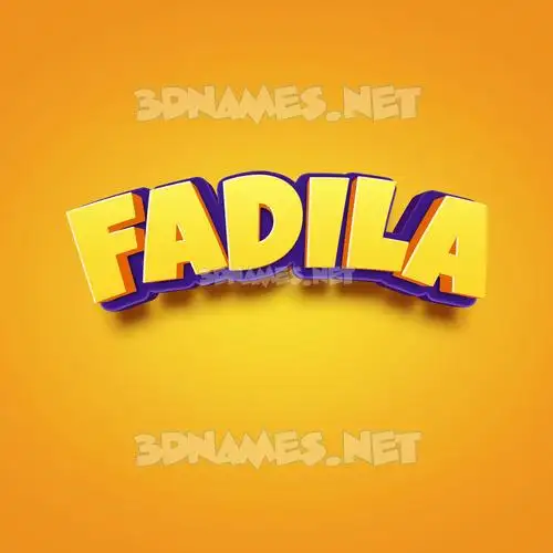 fadila in Orange Toon style - 3D name wallpaper fadila in Orange Toon style - 3D name wallpaper