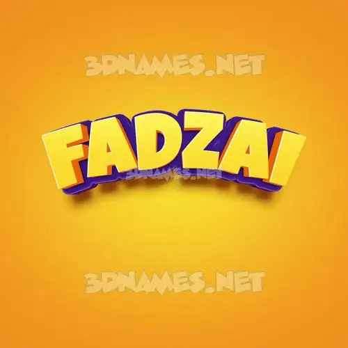 fadzai in Orange Toon style - 3D name wallpaper fadzai in Orange Toon style - 3D name wallpaper