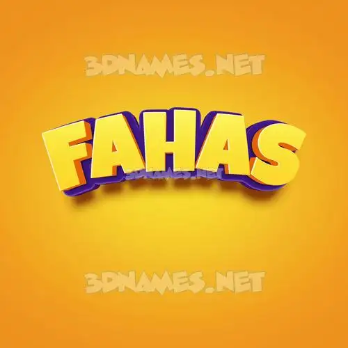 fahas in Orange Toon style - 3D name wallpaper fahas in Orange Toon style - 3D name wallpaper