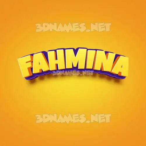 fahmina in Orange Toon style - 3D name wallpaper fahmina in Orange Toon style - 3D name wallpaper