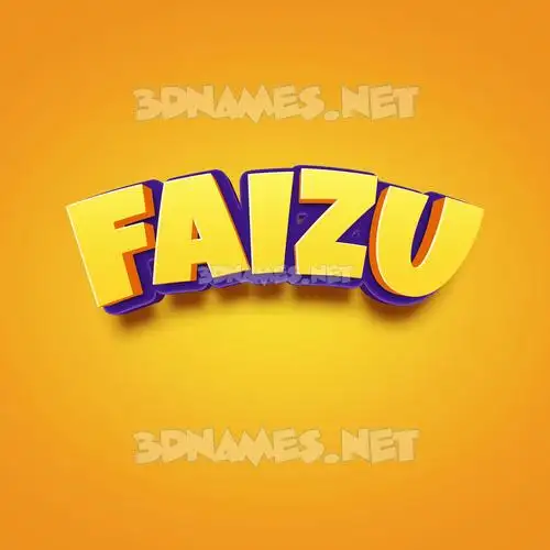 faizu in Orange Toon style - 3D name wallpaper faizu in Orange Toon style - 3D name wallpaper