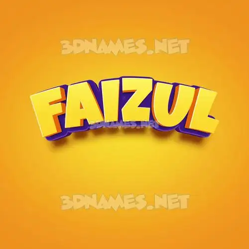 faizul in Orange Toon style - 3D name wallpaper faizul in Orange Toon style - 3D name wallpaper