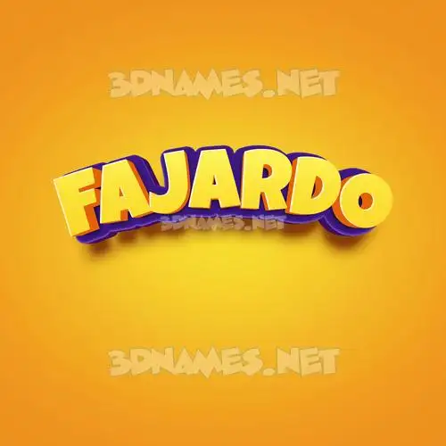 fajardo in Orange Toon style - 3D name wallpaper fajardo in Orange Toon style - 3D name wallpaper