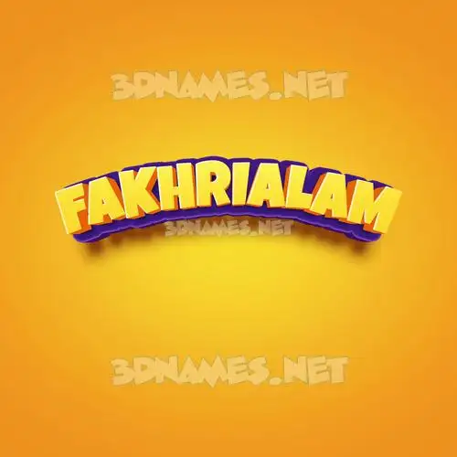 fakhrialam in Orange Toon style - 3D name wallpaper fakhrialam in Orange Toon style - 3D name wallpaper