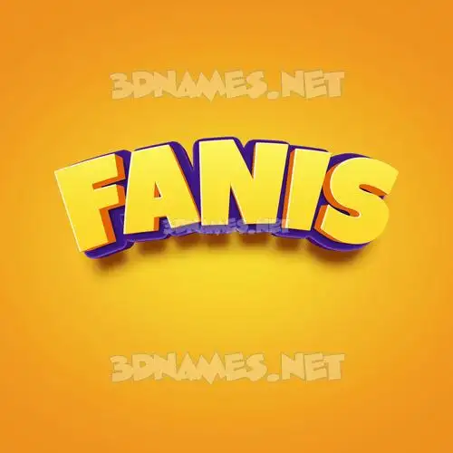 fanis in Orange Toon style - 3D name wallpaper fanis in Orange Toon style - 3D name wallpaper