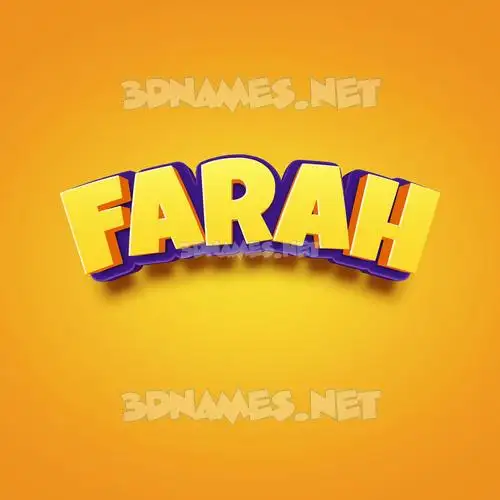 farah in Orange Toon style - 3D name wallpaper farah in Orange Toon style - 3D name wallpaper