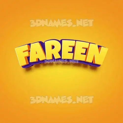 fareen in Orange Toon style - 3D name wallpaper fareen in Orange Toon style - 3D name wallpaper
