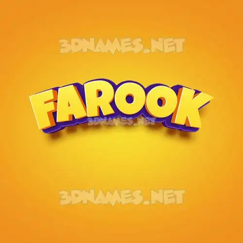 farook in Orange Toon style - 3D name wallpaper farook in Orange Toon style - 3D name wallpaper