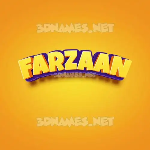 farzaan in Orange Toon style - 3D name wallpaper farzaan in Orange Toon style - 3D name wallpaper