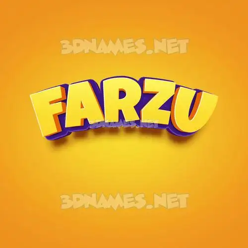 farzu in Orange Toon style - 3D name wallpaper farzu in Orange Toon style - 3D name wallpaper