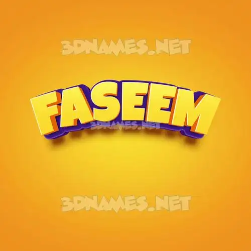 faseem in Orange Toon style - 3D name wallpaper faseem in Orange Toon style - 3D name wallpaper