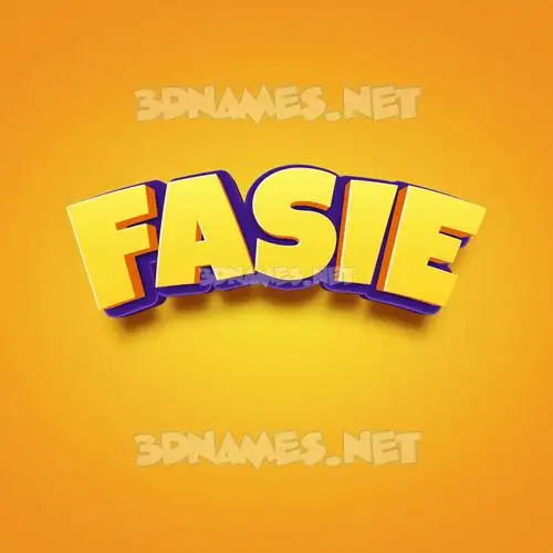 fasie in Orange Toon style - 3D name wallpaper fasie in Orange Toon style - 3D name wallpaper