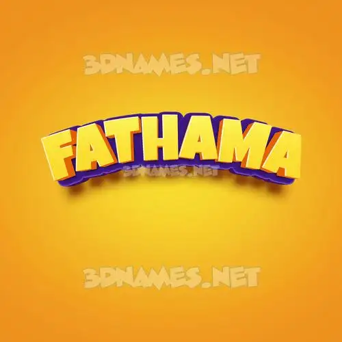 fathama in Orange Toon style - 3D name wallpaper fathama in Orange Toon style - 3D name wallpaper
