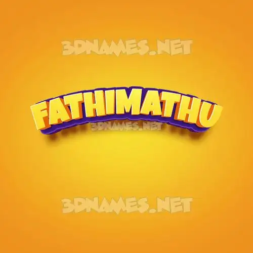 fathimathu in Orange Toon style - 3D name wallpaper fathimathu in Orange Toon style - 3D name wallpaper