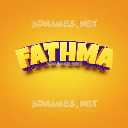 fathma in Orange Toon style - 3D name wallpaper fathma in Orange Toon style - 3D name wallpaper