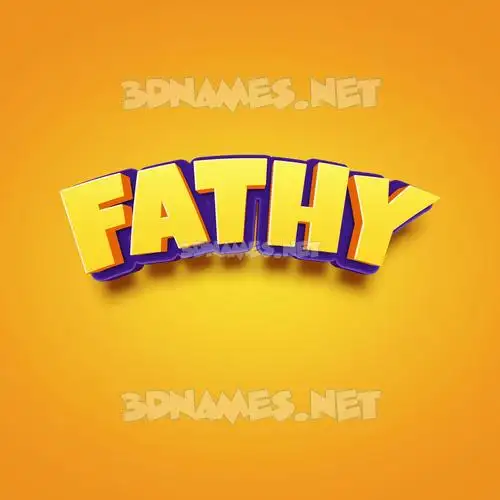 fathy in Orange Toon style - 3D name wallpaper fathy in Orange Toon style - 3D name wallpaper
