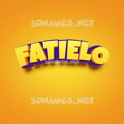 fatielo in Orange Toon style - 3D name wallpaper fatielo in Orange Toon style - 3D name wallpaper