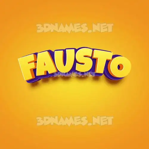 fausto in Orange Toon style - 3D name wallpaper fausto in Orange Toon style - 3D name wallpaper