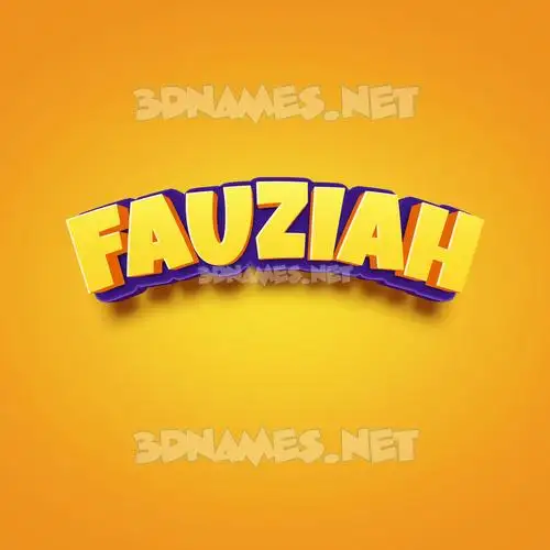 fauziah in Orange Toon style - 3D name wallpaper fauziah in Orange Toon style - 3D name wallpaper