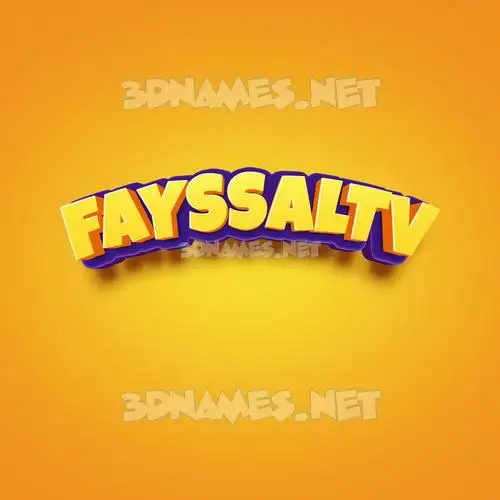 fayssaltv in Orange Toon style - 3D name wallpaper fayssaltv in Orange Toon style - 3D name wallpaper