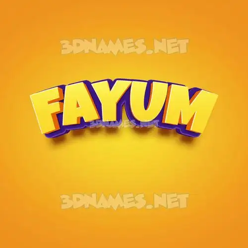 fayum in Orange Toon style - 3D name wallpaper fayum in Orange Toon style - 3D name wallpaper