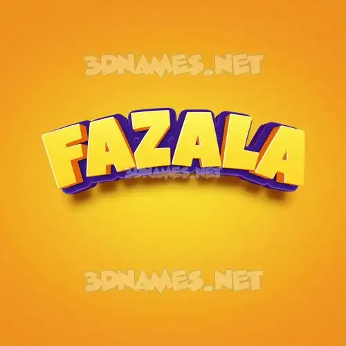 fazala in Orange Toon style - 3D name wallpaper fazala in Orange Toon style - 3D name wallpaper