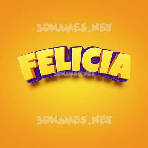felicia in Orange Toon style - 3D name wallpaper felicia in Orange Toon style - 3D name wallpaper