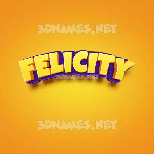 felicity in Orange Toon style - 3D name wallpaper felicity in Orange Toon style - 3D name wallpaper