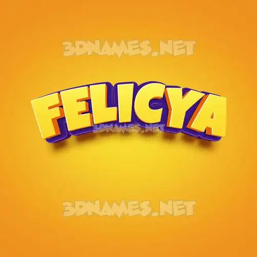 felicya in Orange Toon style - 3D name wallpaper felicya in Orange Toon style - 3D name wallpaper