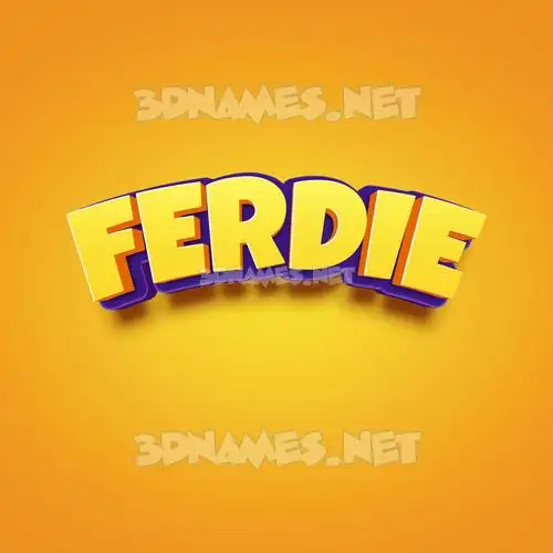 ferdie in Orange Toon style - 3D name wallpaper ferdie in Orange Toon style - 3D name wallpaper