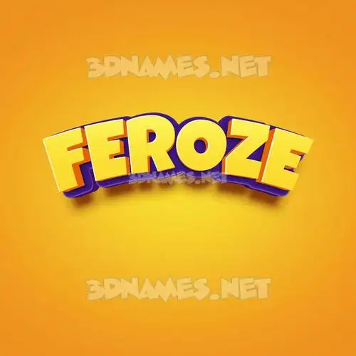 feroze in Orange Toon style - 3D name wallpaper feroze in Orange Toon style - 3D name wallpaper