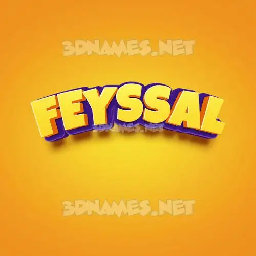 feyssal in Orange Toon style - 3D name wallpaper feyssal in Orange Toon style - 3D name wallpaper