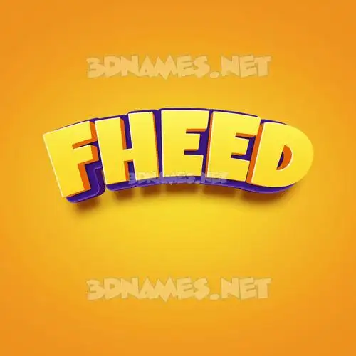 fheed in Orange Toon style - 3D name wallpaper fheed in Orange Toon style - 3D name wallpaper
