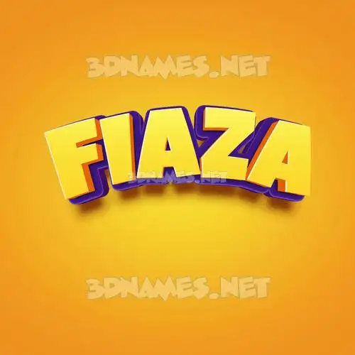 fiaza in Orange Toon style - 3D name wallpaper fiaza in Orange Toon style - 3D name wallpaper