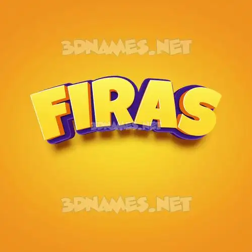 firas in Orange Toon style - 3D name wallpaper firas in Orange Toon style - 3D name wallpaper