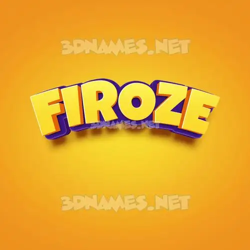 firoze in Orange Toon style - 3D name wallpaper firoze in Orange Toon style - 3D name wallpaper
