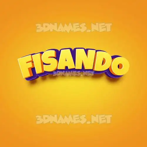 fisando in Orange Toon style - 3D name wallpaper fisando in Orange Toon style - 3D name wallpaper