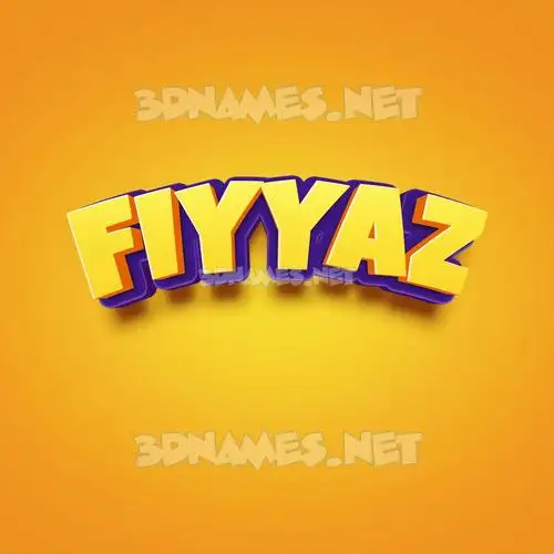 fiyyaz in Orange Toon style - 3D name wallpaper fiyyaz in Orange Toon style - 3D name wallpaper