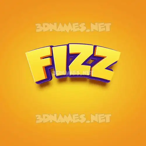 fizz in Orange Toon style - 3D name wallpaper fizz in Orange Toon style - 3D name wallpaper