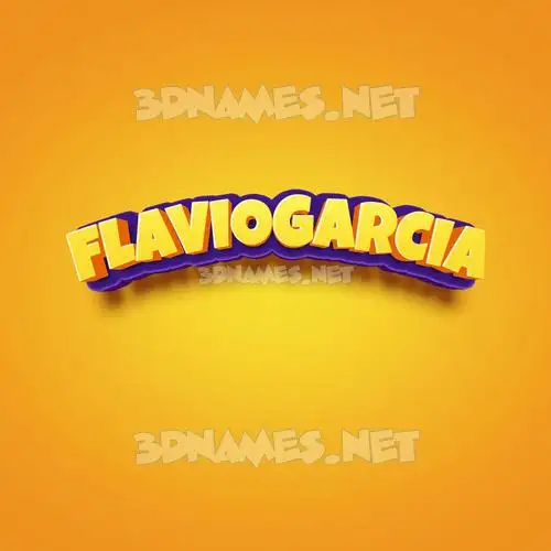 flaviogarcia in Orange Toon style - 3D name wallpaper flaviogarcia in Orange Toon style - 3D name wallpaper