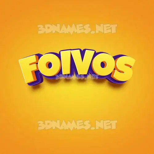 foivos in Orange Toon style - 3D name wallpaper foivos in Orange Toon style - 3D name wallpaper